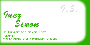 inez simon business card